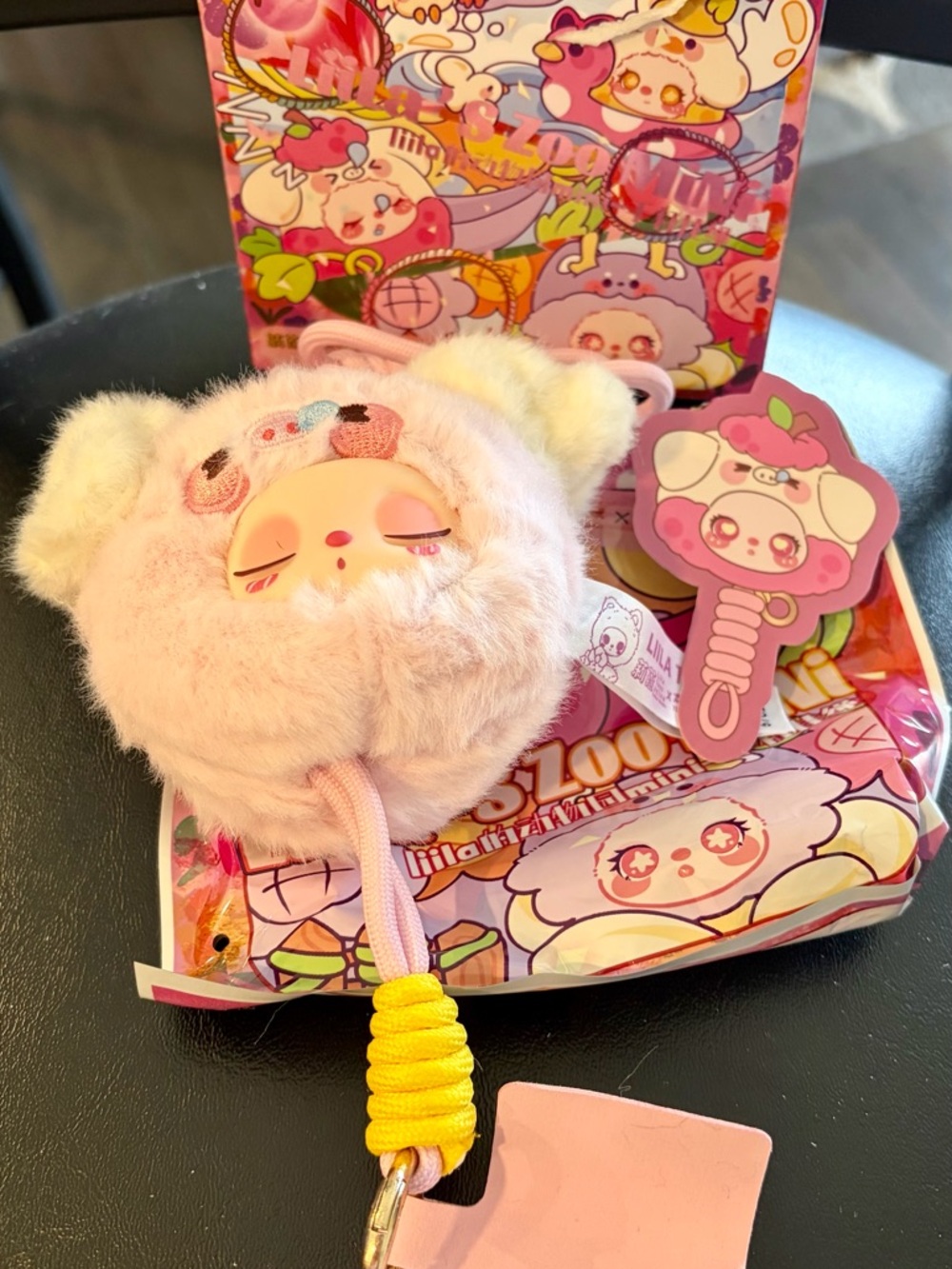 Liila’s Zoo Mini Phone Strap Litchi Pig